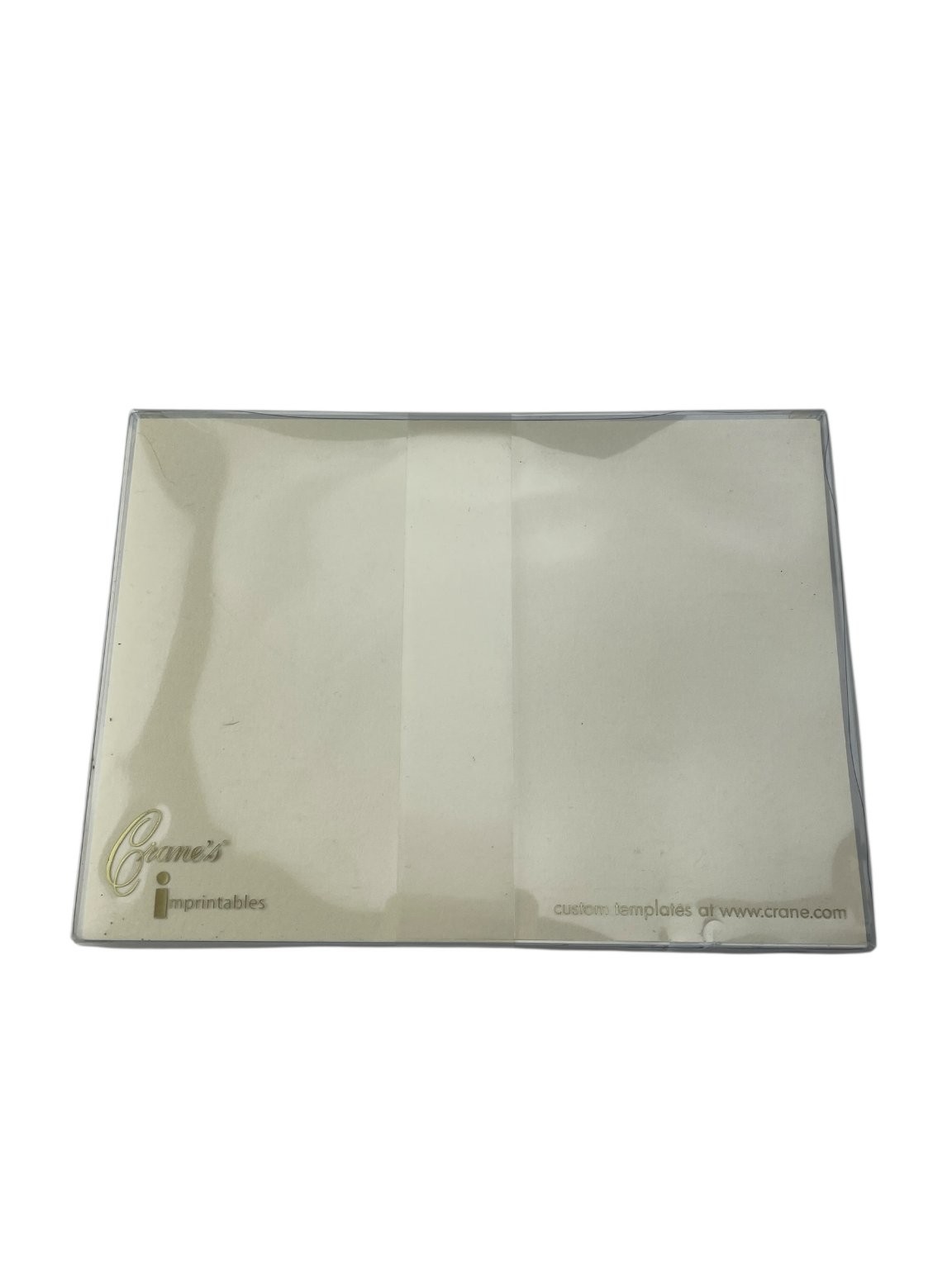 Crane’s Imprintables PC9116 Flat Cards 5.5 x 7.5 Lot of 25 Cream Stationery
