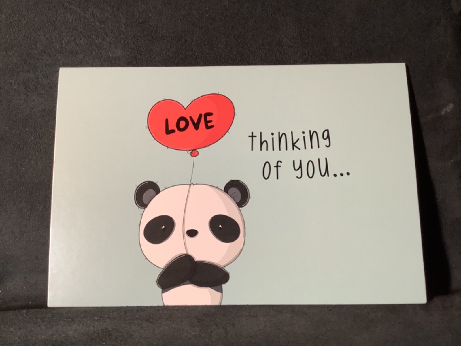 Thinking of You Encouragement Greeting Card Sweet Panda Message